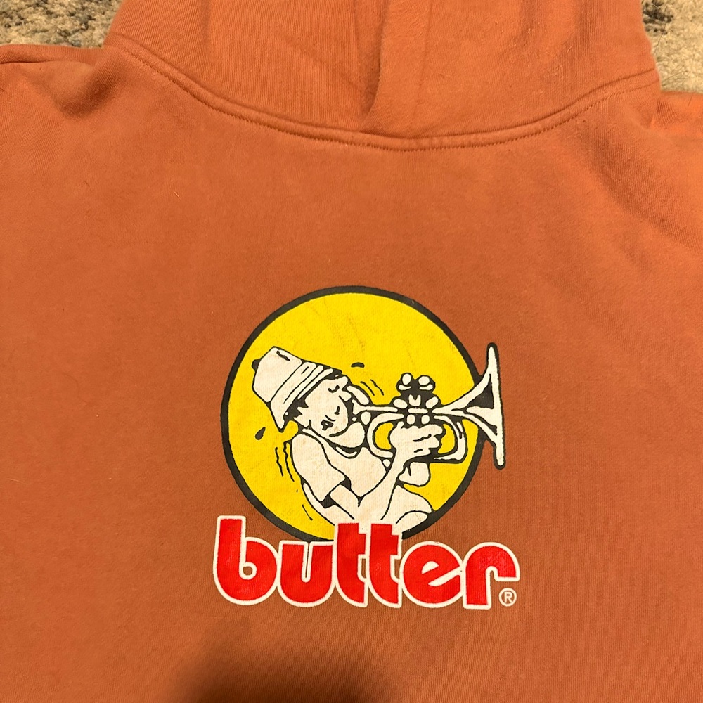 Butter Skate Brand - Orange Logo Hoodie